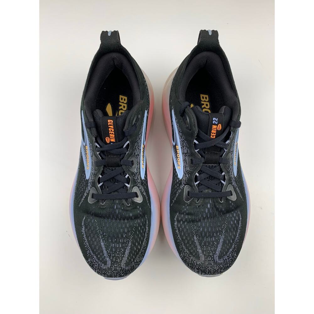 Brooks Glycerin 22 Running Shoes Black Pink Lace Up Sneakers Women's 7 - Picture 2 of 12